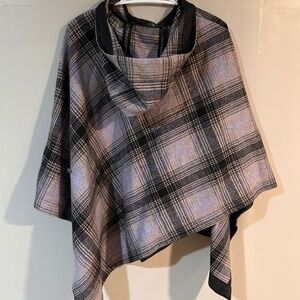 French Connection Lilac Hooded Cape / Poncho